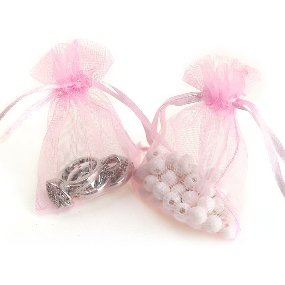 100/200 pcs Organza Gift Candy Sheer Bags Wedding Party Favor Decoration Pouches