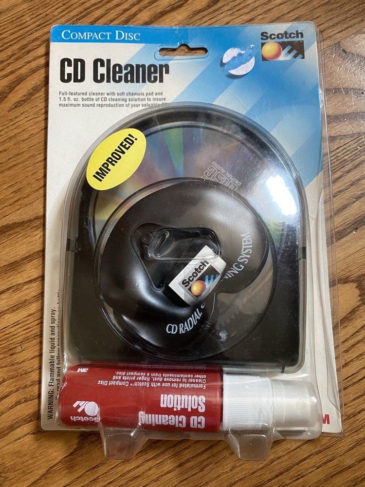 NIP Scotch Disc Cleaner CD And CD-ROM Cleaner - with CD & Cleaning Solution 1F