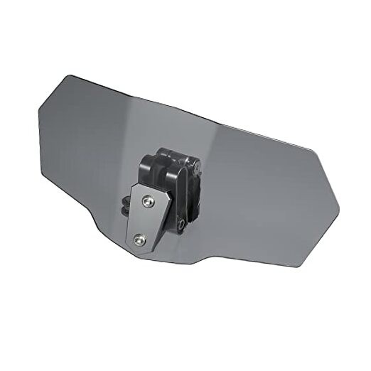 28cm Motorcycle Windshield Motorcycle Wind Deflector Gray Lens Adjustable