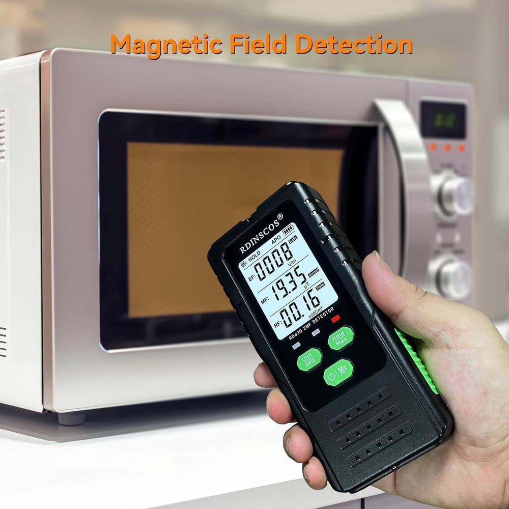 Multi-Function EMF Reader: Detect AC Magnetic, Electric & Microwave Radiation