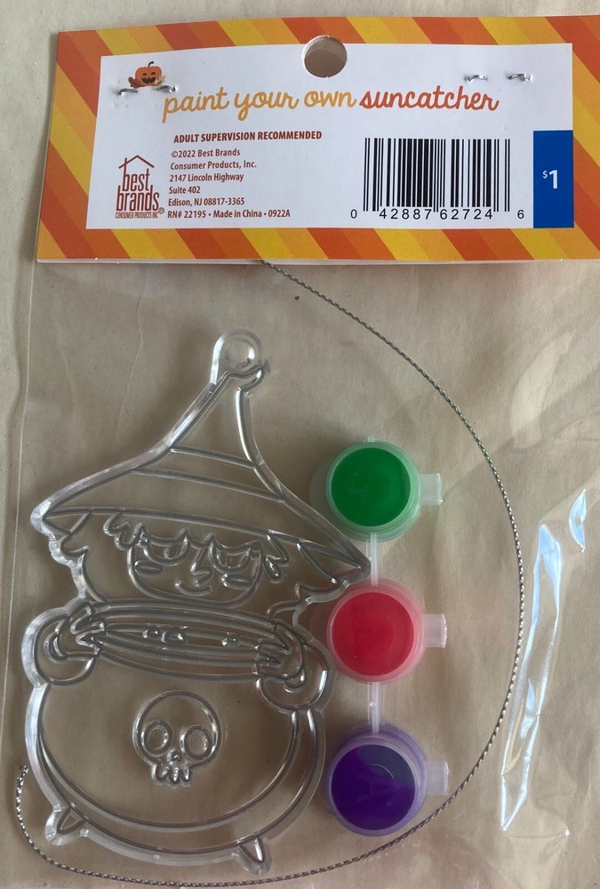 Paint Your Own Suncatcher Witch