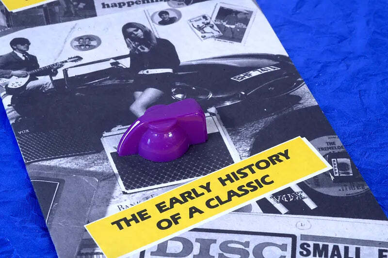 Six British '60s Style Purple Chicken Head Amp Knobs, #PURAK