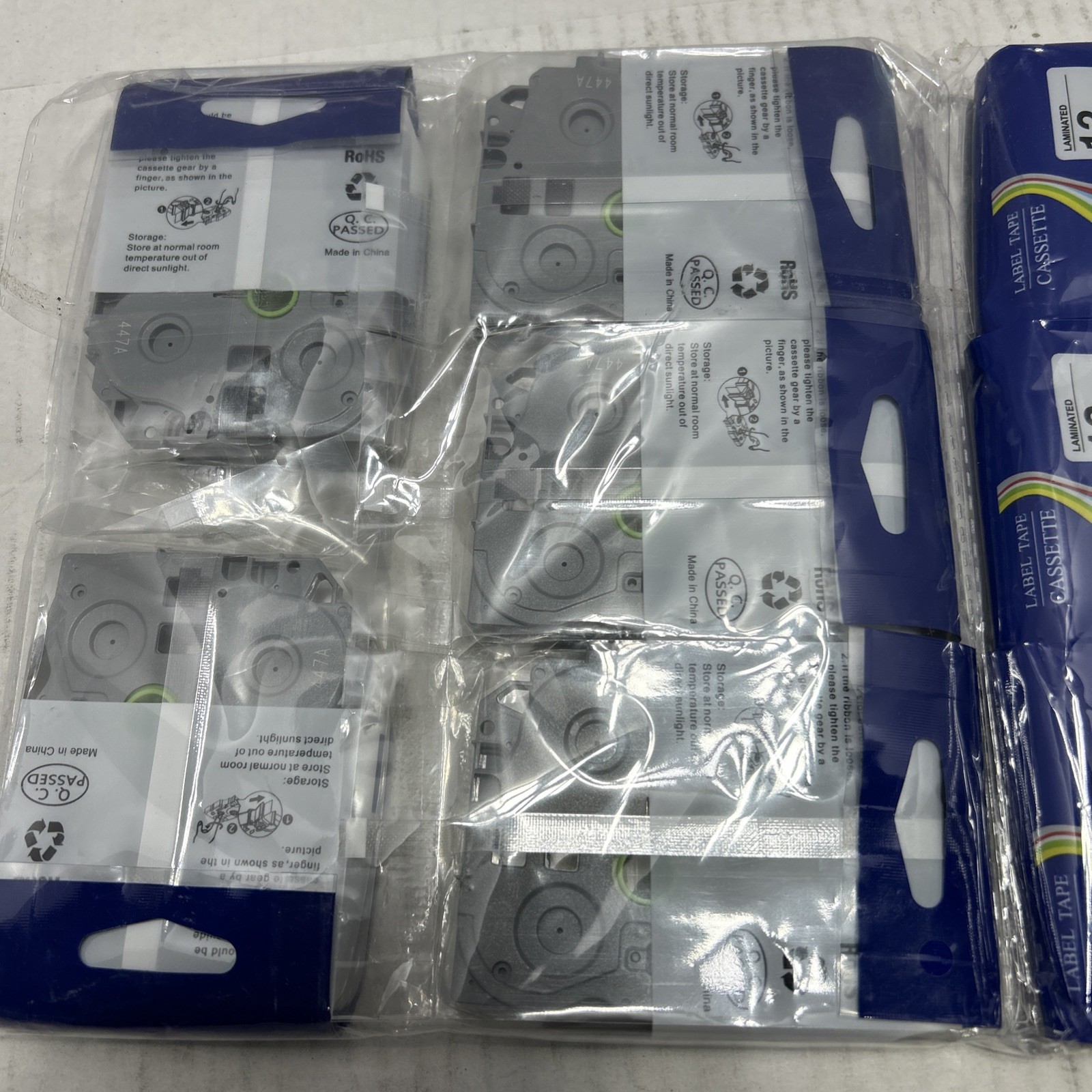 10PK For Brother P-Touch TZe-231 TZ-231 12mm White Standard Laminated Label Tape