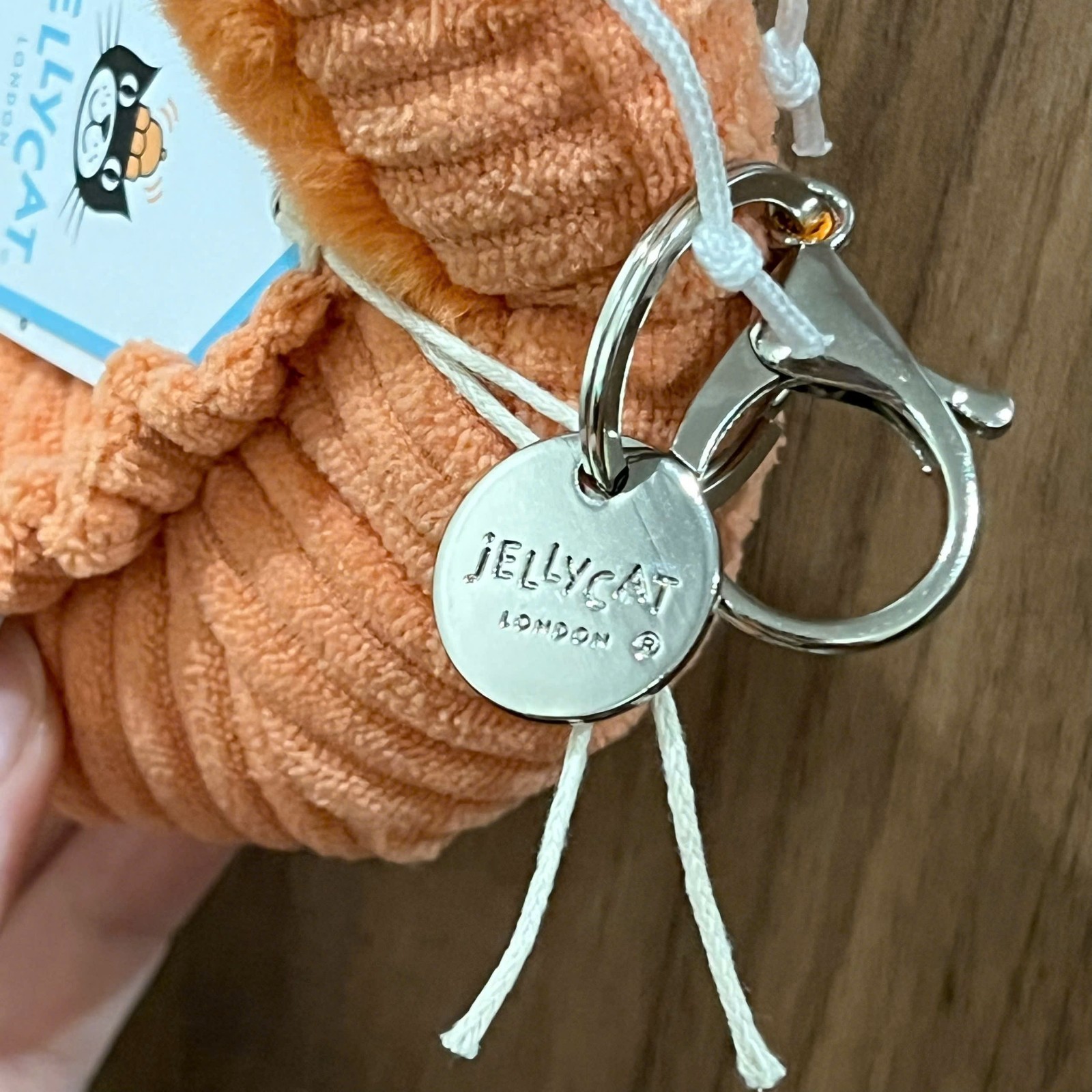 NWT Jellycat Sheldon Shrimp Plush Keychain Bag Charm Cute Sea Creature Toy Gift