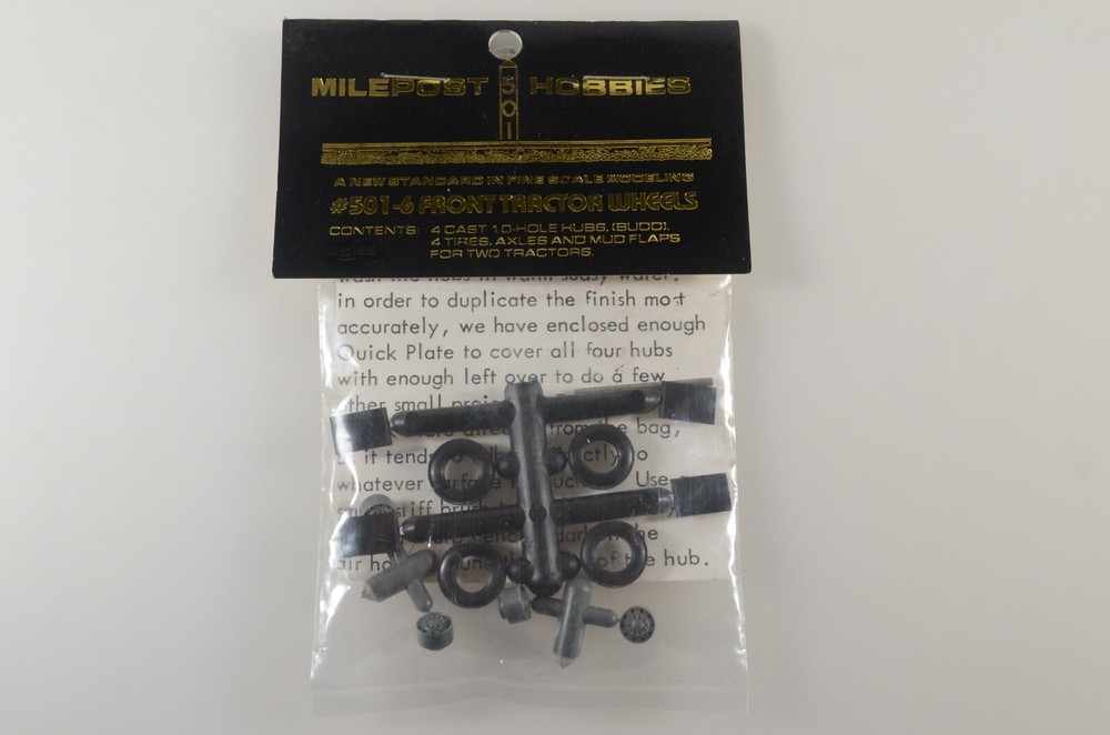 Milepost Hobbies HO Front Tractor Wheels - 501-6