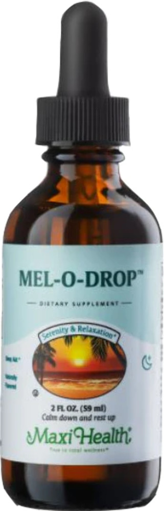 Maxi Health Mel-O-Drop Melatonin Liquid Vanilla & Raspberry Flavor - 2 fl oz