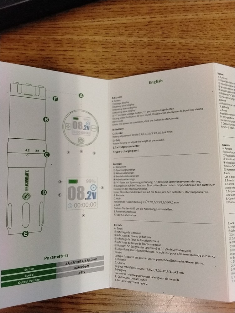 DRAGONHAWK TATOO GUN