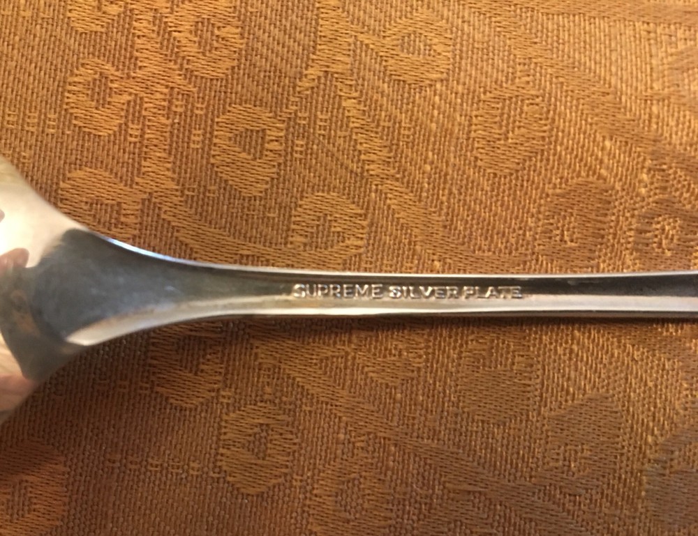 6 Supreme Silverplate Beverage Spoons