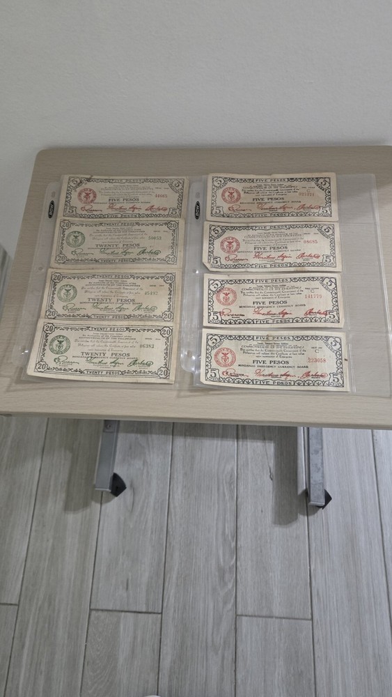 Philippine banknotes: eight various issues