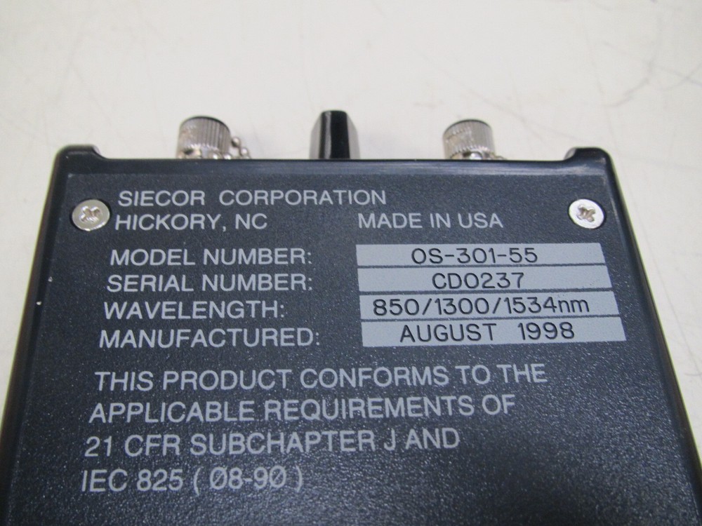 Siecor ORS-200 Optical Meter w/ OS-300 Optical Source & Accessories Used