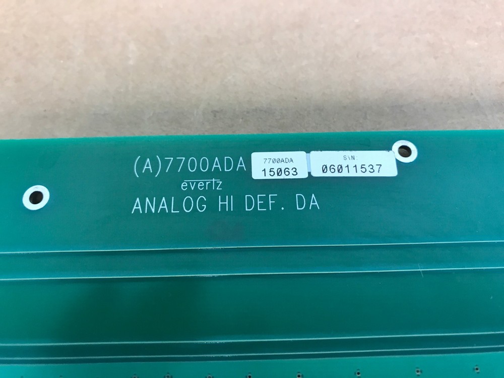 Evertz 7700ADA HI DEF. Video Distribution Amplifier