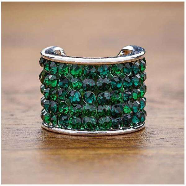 CharMED Stackable Personalize Stethoscope Bling Charm | Emerald