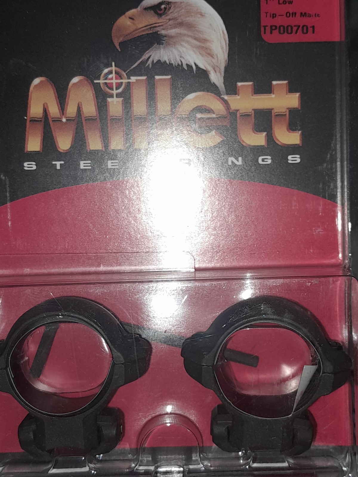 Millett Angle-Loc 1" Low Ring Set for Rimfire Rifles #TP00701