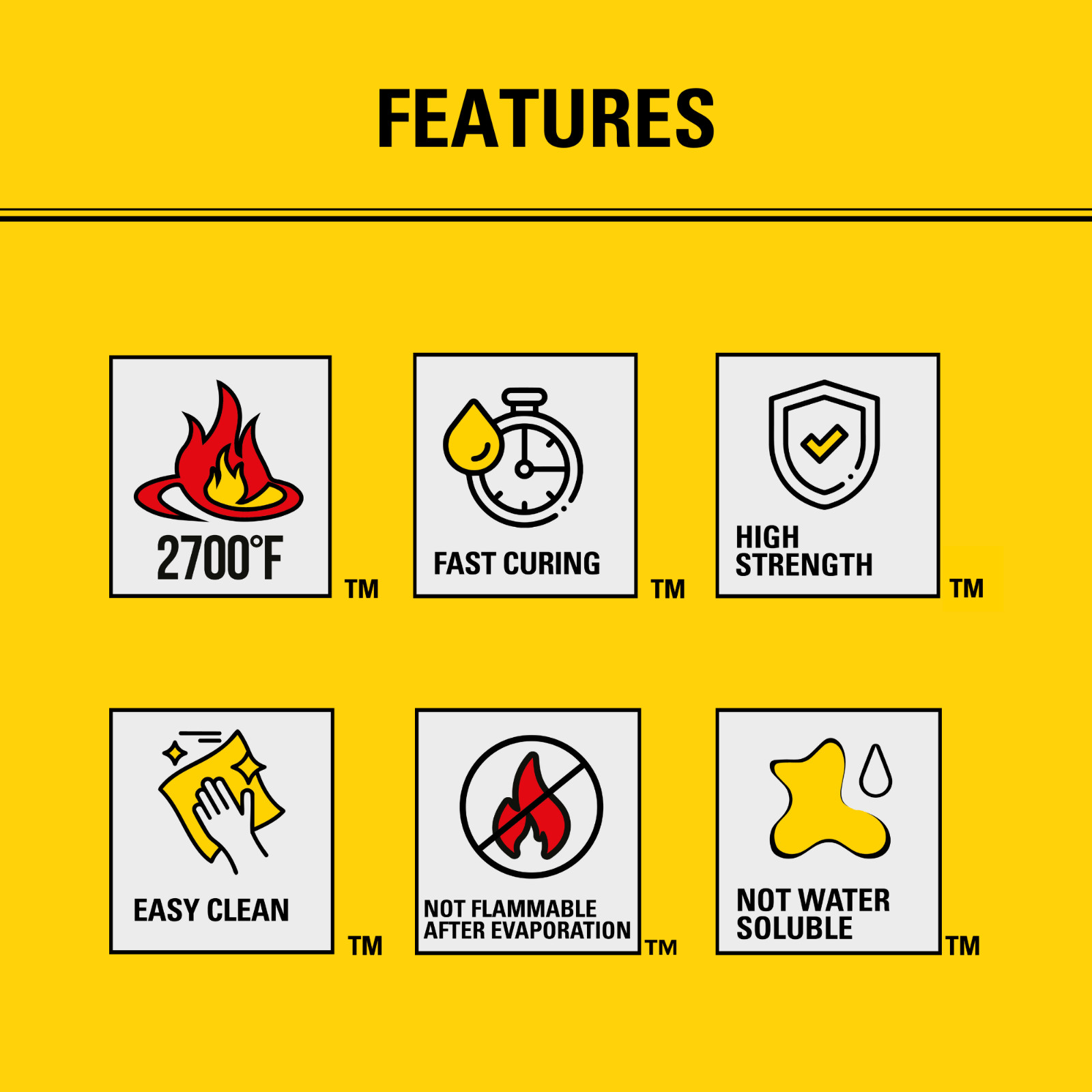 Stanley 2700°F High Temperature Sealant, Fireplace & Stove, 10.1oz 1 Pack Black