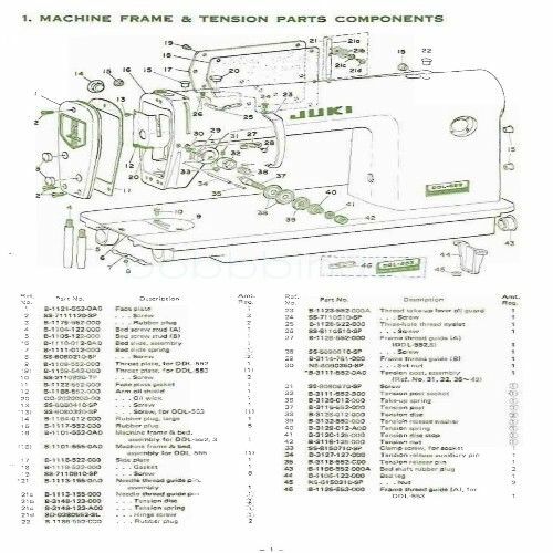 Thread Guide with Tension Adjust Screw Juki Machine 