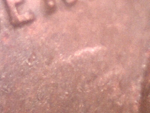 1971-D DIE CLASHED OBV LINCOLN ERROR CENT B637