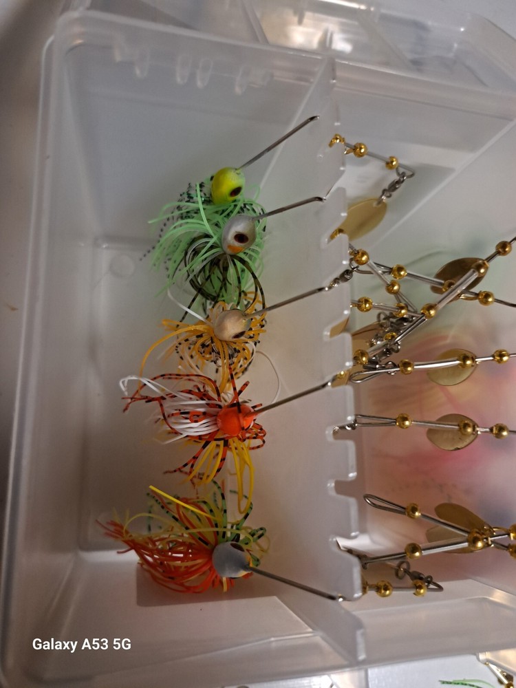 Plano Spinner Bait Box With 12 Different Spinner Baits