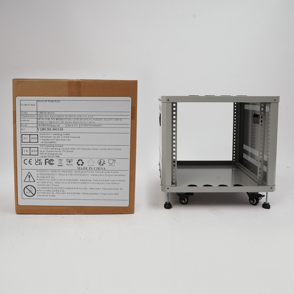 9U Server Rack, Server Rack Cabinet, Rolling Studio Rack Case