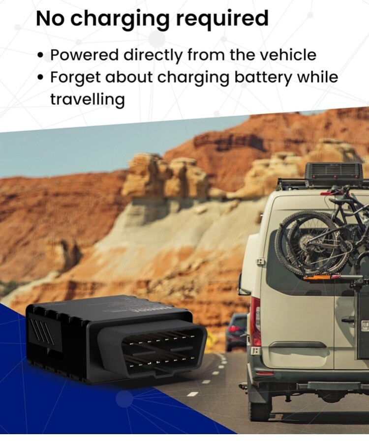 Hidden GPS Tracker for Vehicles Easy Install Battery Connected - 4G LTE
