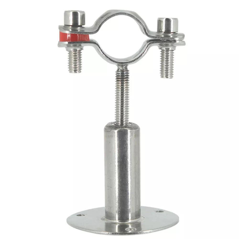 Adjustable Bracket Clamp Pipe Straps Wall Mount Ceiling Pipe Support SS For Pipe