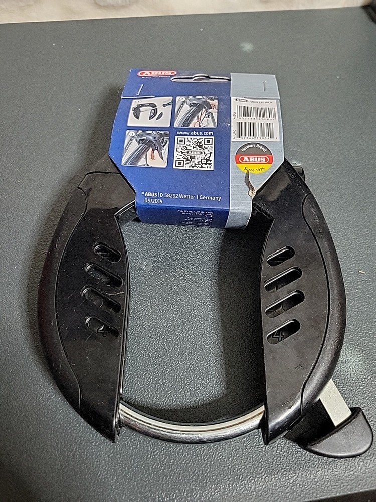 ABUS Pro Tectic 4960 Frame Lock, Black Bicycle Security Keyed Lock