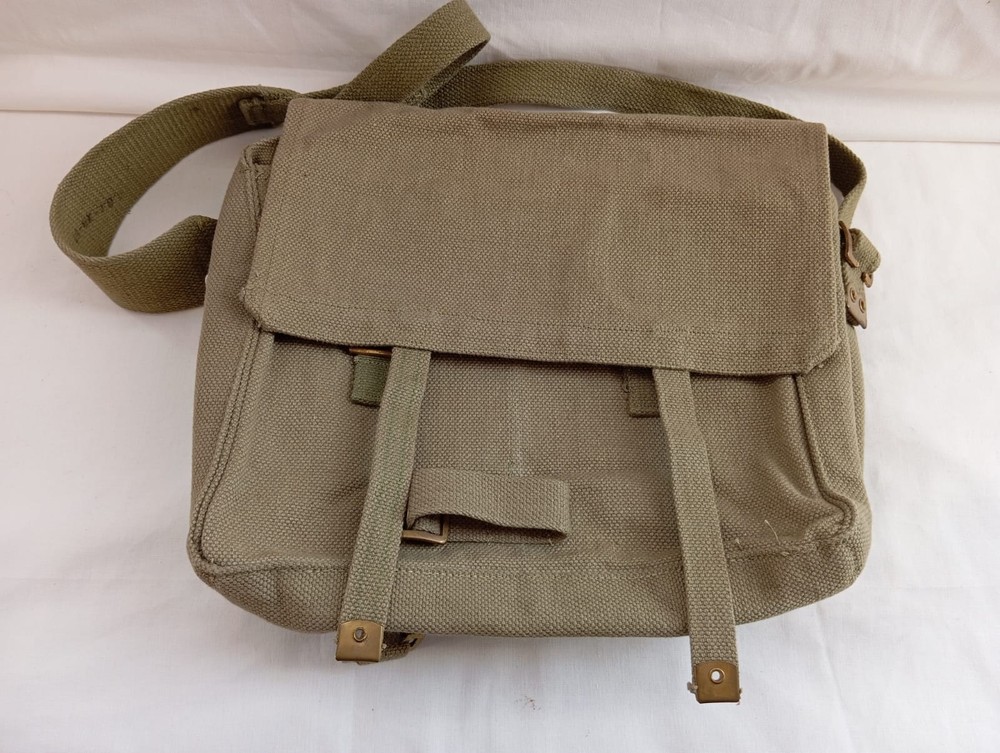 Belgian Army 1937 Pattern Webbing Bag Haversack Small Pack Dated 1954