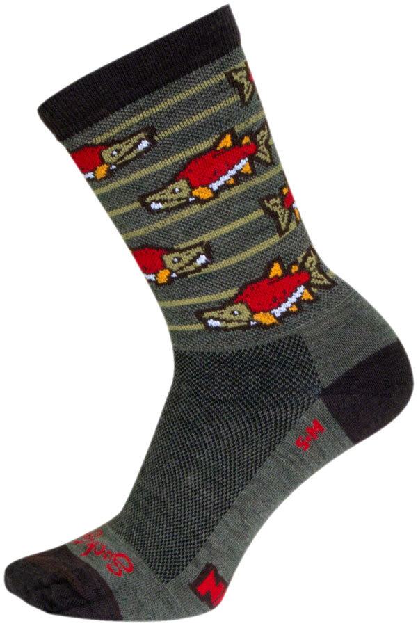 Sockguy Sock Eye 6" Wool Crew L/xl