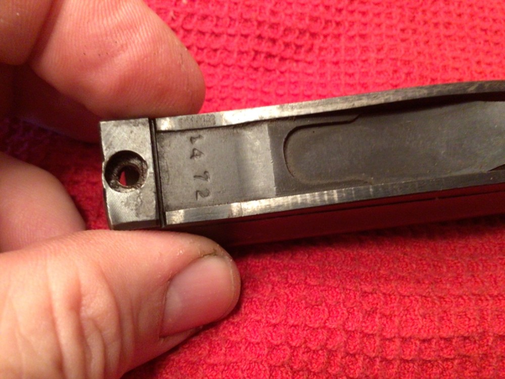 WW2 German K98 Mauser Complete Rear Sight Base Sight Ramp Spring