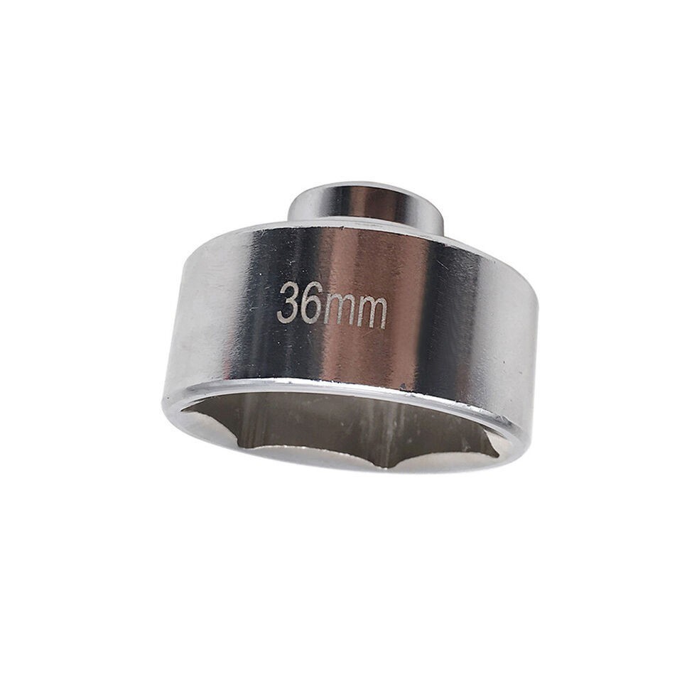 36mm Oil Filter Socket Tool 3/8"Drive Cap Remover Low Profile Socket Wrench C2C6
