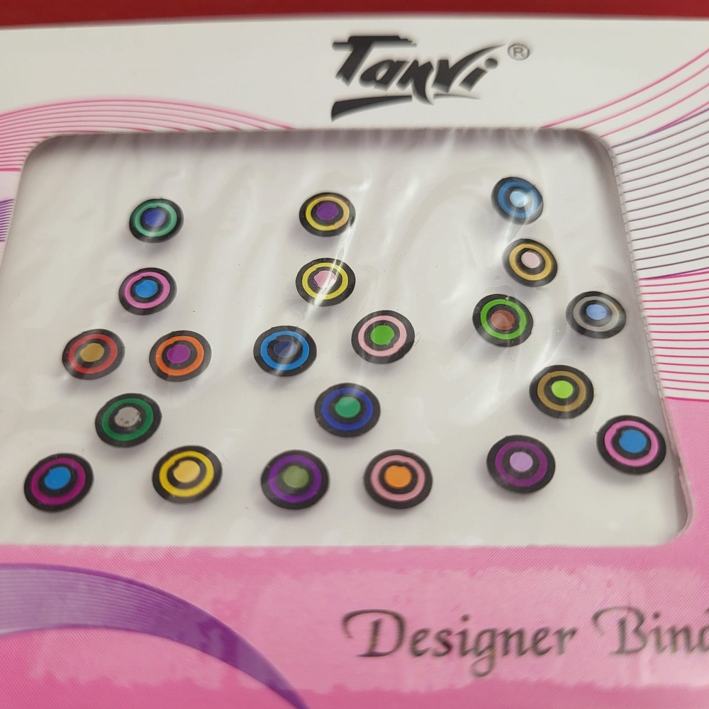 Double Circle Bullseye Round Bindis
