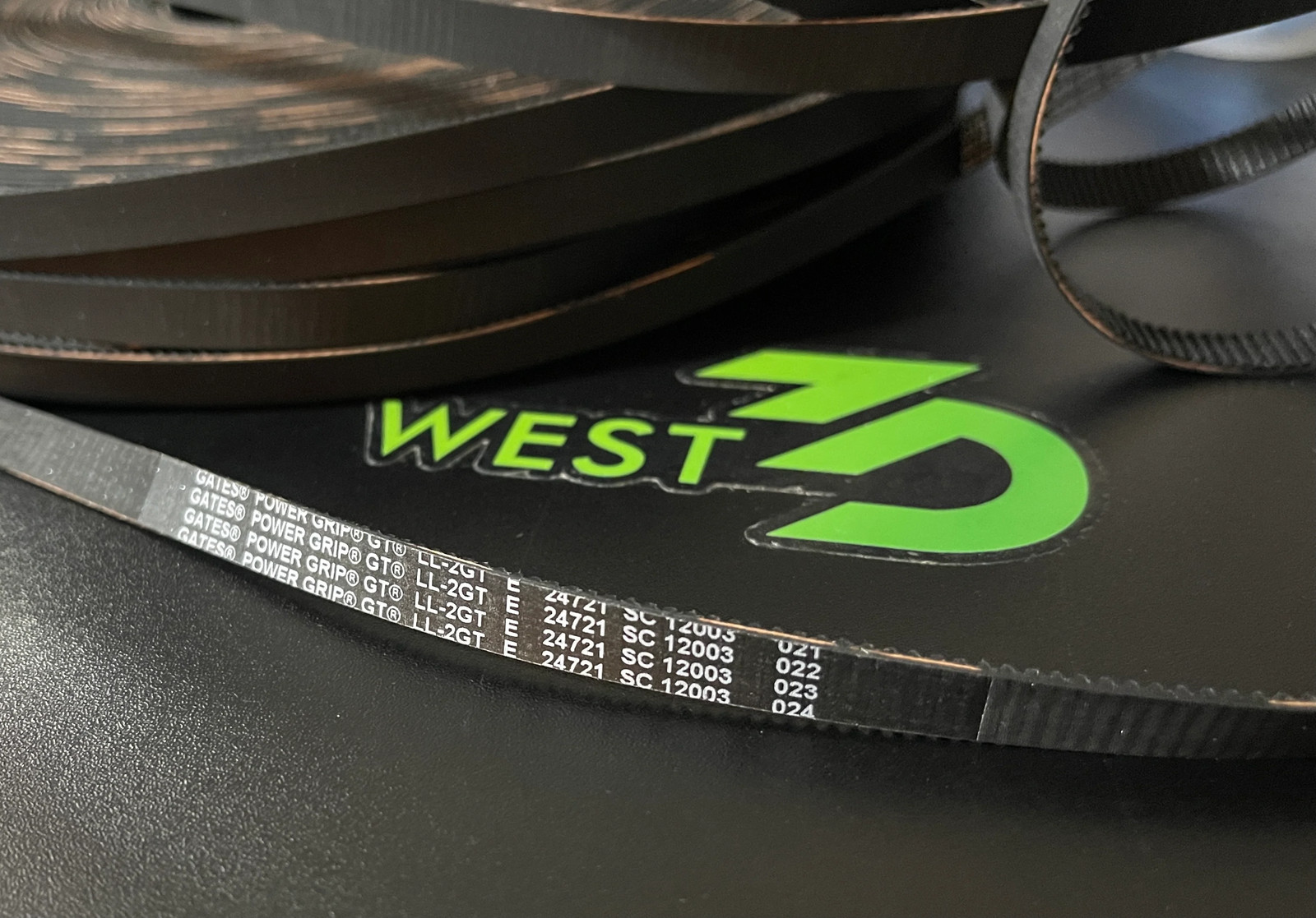 GATES GT2 EPDM High Temperature Open Belt LL-2GT-E (6mm/9mm wide)