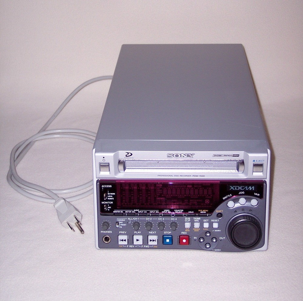 Sony XDCAM Recorder PDW-1500 Player Compact Deck