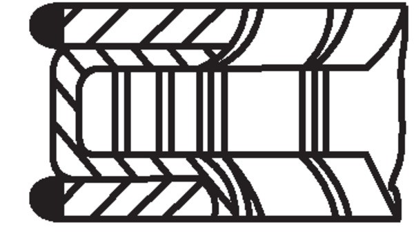FOR MAHLE 012 20 N2 PISTON RING SET