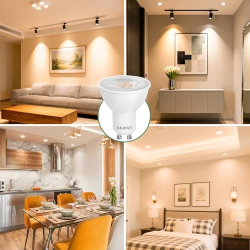 10-Pack GU10 Dimmable LED Bulbs 7W (Equivalent 60W), 5000K Day Light, 650 5000K