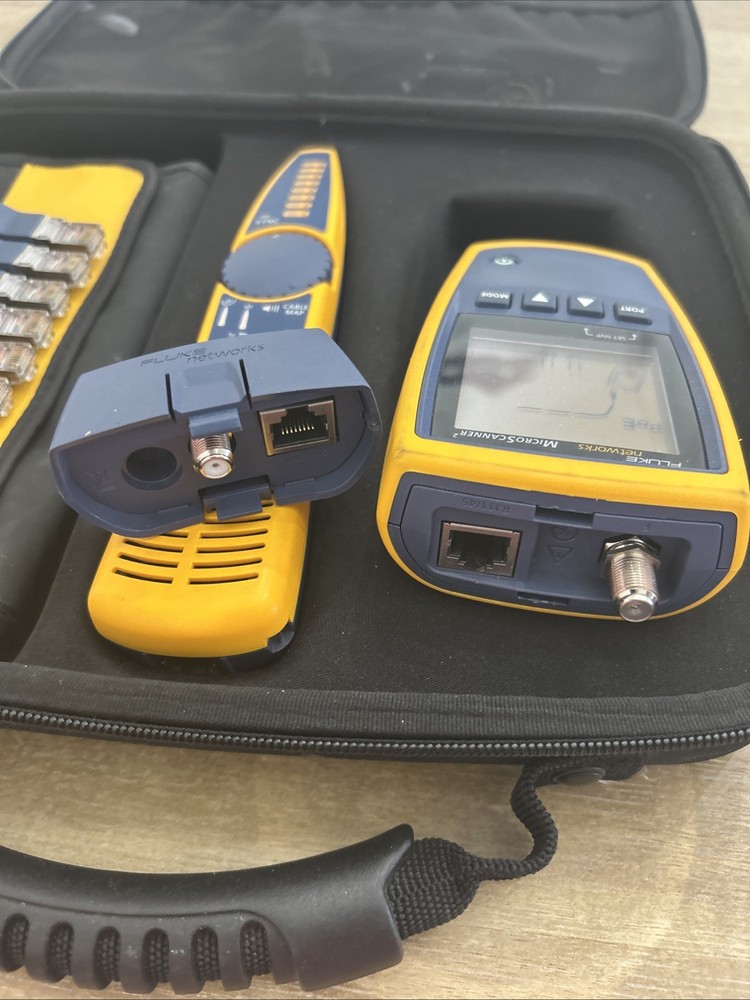 Fluke Networks Microscanner2 Cable Verifier Tester Kit MS2-100 Intellitone Pro 2