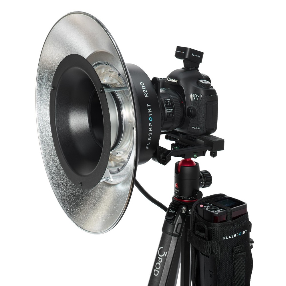 Flashpoint Reflector for R200 Ring Flash (Silver Interior), Godox RFT-25S