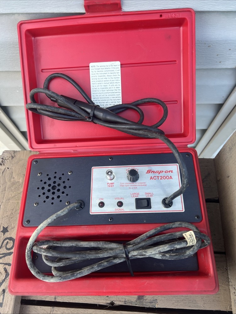 Vtg.Snap-on  ACT200A Electronic Halogen Leak Detector Tested