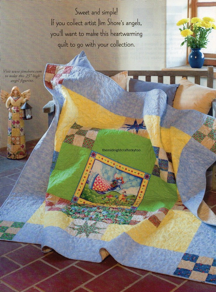 Spring Angel Quilt Pattern Pieced JS