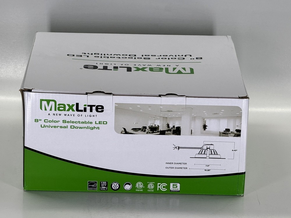 MaxLite RCF818CSW 8" Color Selectable LED Universal Downlight - NEW
