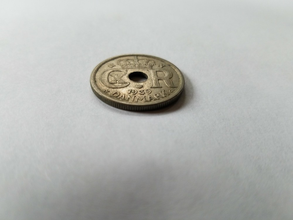 1939 DENMARK 25 Ore Coin Circulated