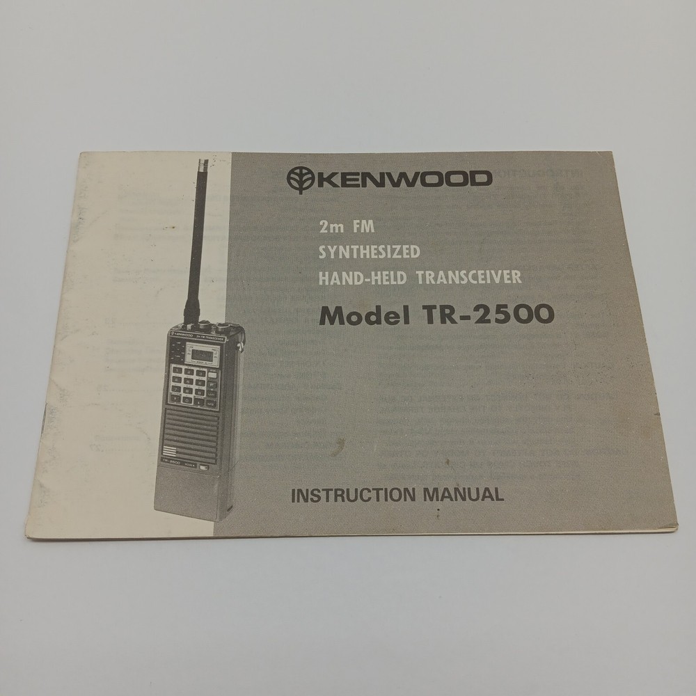 Kenwood TR-2500 Hand-Held Transceiver Instruction Manual