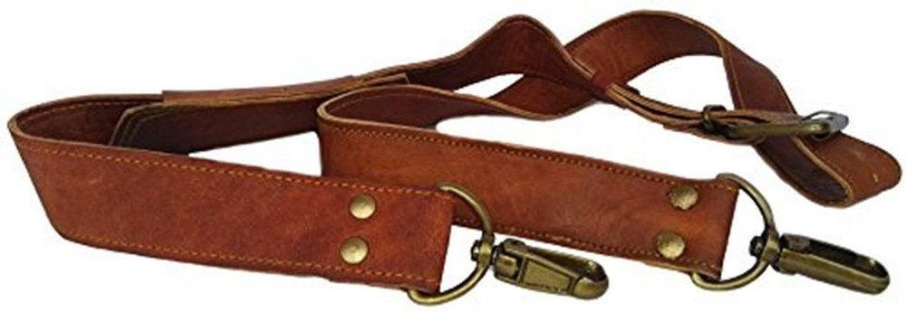Vintage Couture Leather Adjustable Padded Replacement Shoulder Strap with