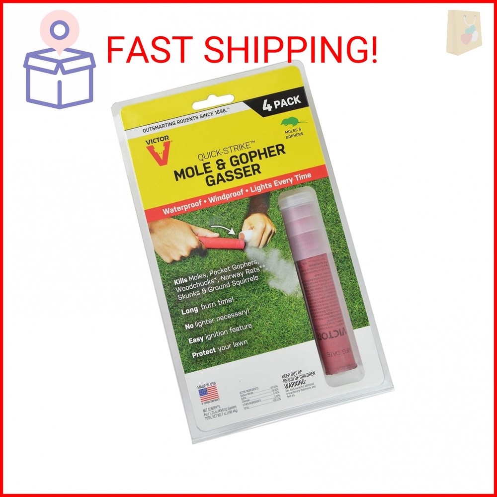 Quick Strike Mole & Gopher Gasser, 4-Pk.