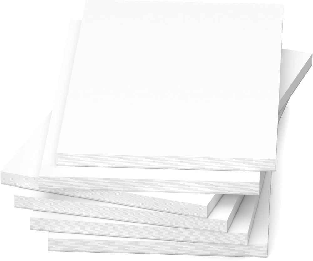 Note Pads 4x6, 6 Pack Mini Blank Notepad Small 4 x 6 Inch, White