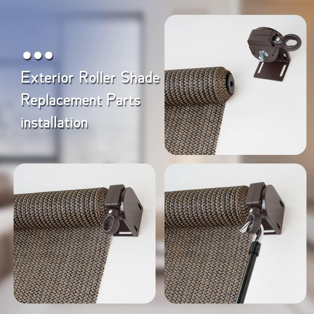 Sunvisor Replacement Parts, Cordless Crank kit, Roller Blind mounting Bracket