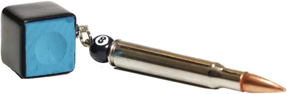Bullet Pool Stick Pocket Chalker (Black, Bullet Chalker)