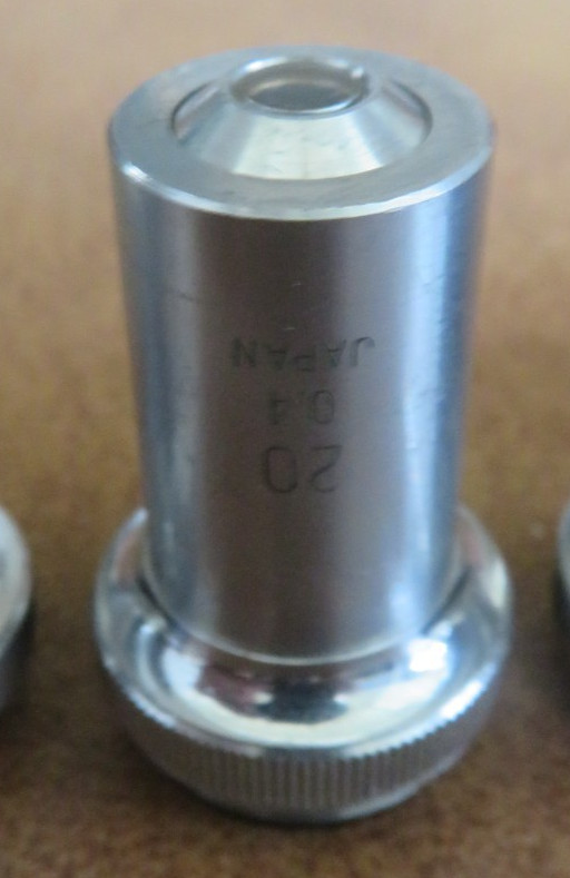 Three EDSCORP Microscope Objective Lot 10x 20x 40x Japan