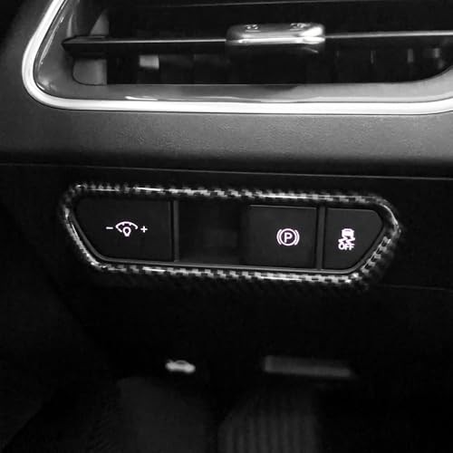 Headlight Control Panel Cover Compatible with Kia K4 2025 Carbon Fiber Pattern