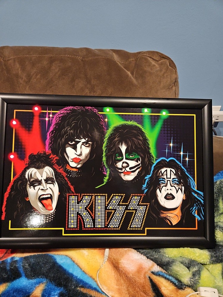 Kiss Catalog Led Lighted Artwork 2004 AUCION Signature Network Collectible