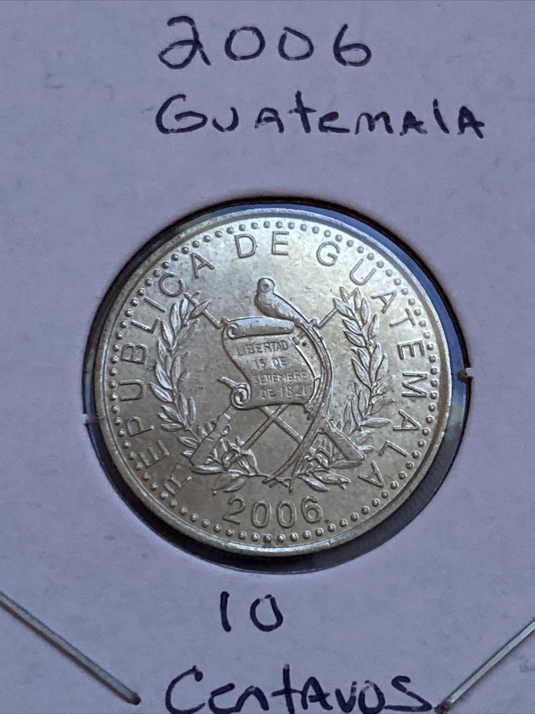 2006 Guatemala 10 Cent Coin B9